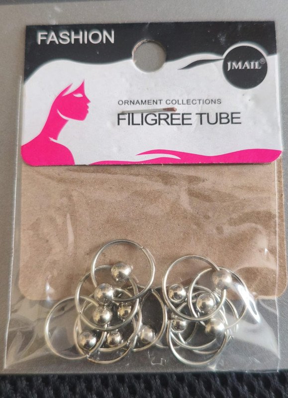 Fashion Jmail Filigree tube CZ-1
